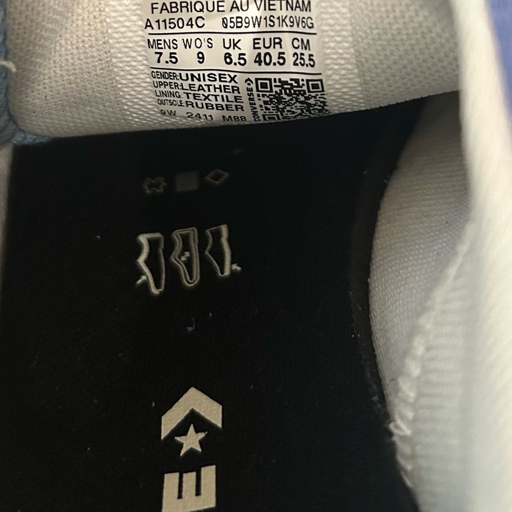 Converse Run Star Lace Up Sneakers Blue, A11504C, 7.5 Men / 8 Women, NWT, No Box - Picture 10 of 10
